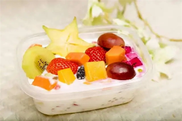网红自助酸奶水果捞门店产品图片