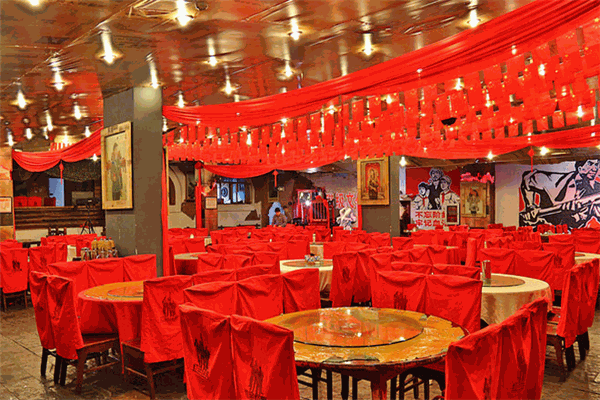 红色经典主题餐厅门店产品图片