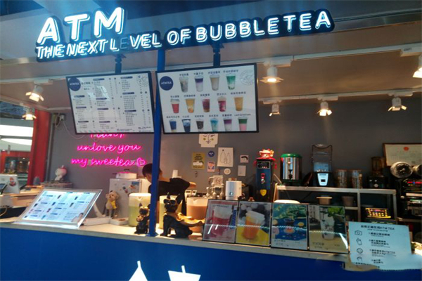 ATM TEA银行奶茶门店产品图片