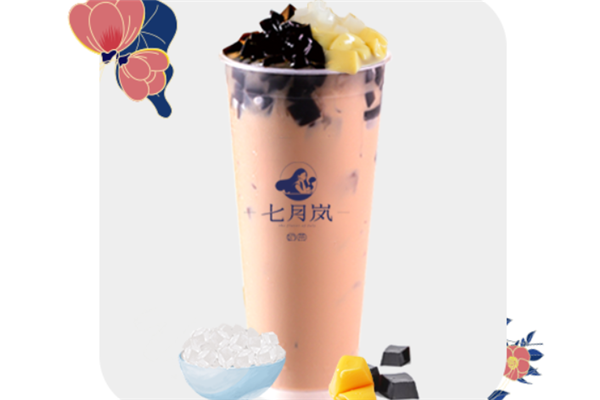 七月岚奶茶门店产品图片