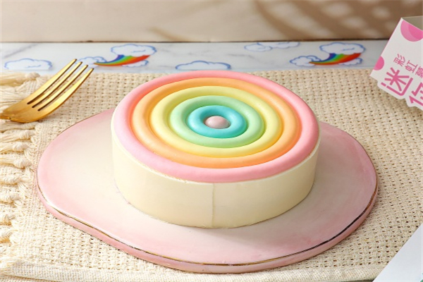 彩虹甜品门店产品图片
